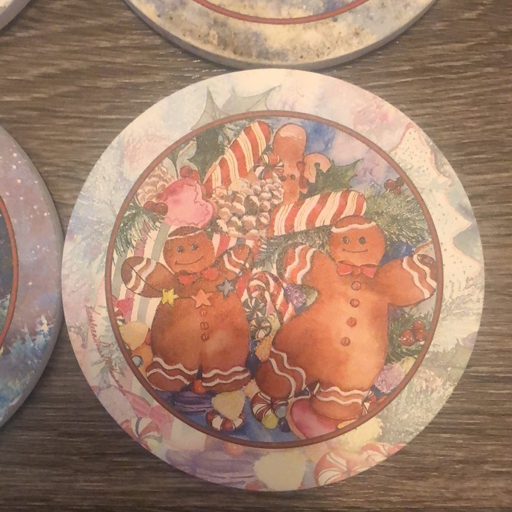4 Set Christmas Coasters - Picture 5 of 6
